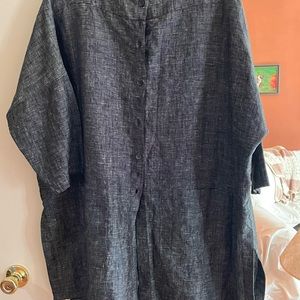 Womans coat/tunic. One size fits all. Linen. washable